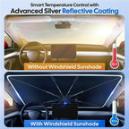 EcoNour Windshield Sunshade & Window Tint for Hyundai Tucson 2022 2023 2024 2025 2026 | Front Windshield Sun Shade UV Protection Heat Blocker | Foldable Car Sun Visor Interior Accessories - Image 7