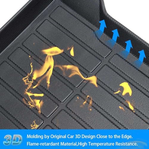 Powerty Trunk Mat for Nissan Murano 2015-2024, All Weather TPE Cargo Mat Liner for Murano Rear Trunk - Image 3