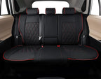 EKR Rav4 Seat Covers Custom Fit for Toyota Rav4(Gasoline) 2019 2020 2021 2022 2023 2024 2025 LE/XLE/XLE Premium/Limited,Leather Car Seat Cover Full Set for SUV,Faux Leather(Black with Red Piping) - Image 6