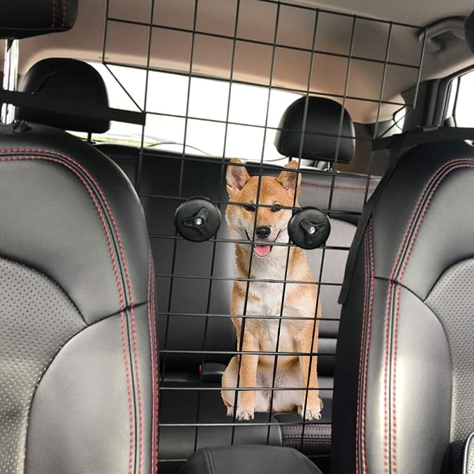 KOOLTAIL Dog Car Barrier - Front Seat Pet Vehicle Barriers Adjustable Steel,Safety Guaranteed Dogs and Passengers for Cars＆SUV's, for Small and Medium Dogs - Image 5