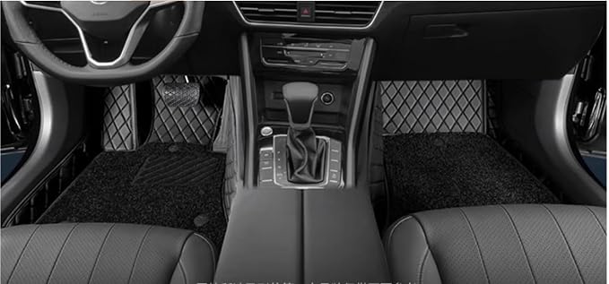 Compatible with Tesla Model Y Juniper(NOT Standard) 5-Seater(2026) Floor Mats 2-Layer Floor Liner Car Mats All-Weather for Interior (Black) - Image 2