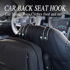 SAVORI Auto Hooks Bling Car Hangers Organizer Seat Headrest Hooks Strong and Durable Backseat Hanger Storage Universal for SUV Truck Vehicle 2 Pack (Sky Blue) - Image 6