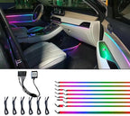 Car Interior led Ambient Lighting, Symphony RGB Car LED Strip Light, 6 in 1 with 204 inches Acrylic Fiber Optic, Multicolor Ambient Lighting Kits, Music Sync Rhythm,Sound Active Function - Image 4