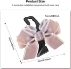 2-Pack Car Seat Headrest Hooks, Handbag Hangers, Pinkish-white | Storage organizer for handbags, clothes, coats and grocery bags; practical interior accessory for most cars and SUVs - Image 3