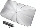 Windshield Sun Shade Umbrella，Foldable Car Window Shades, Automotive Sun Visor Block Heat Insulation Protection, Front Sun Shade for Cars Windshield for Hatchback, Truck, SUV, MPV (56" Lx31 W) by Unknown