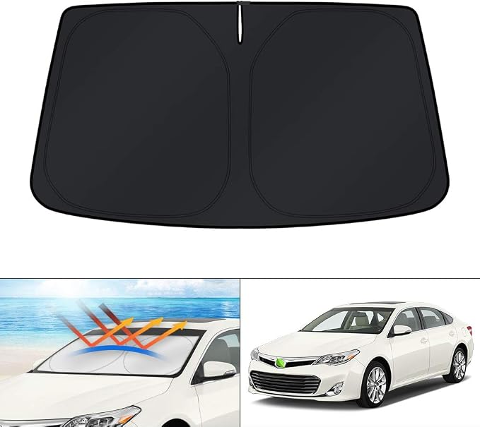 KUST Windshield Sun Shade for 2013-2018 Toyota Avalon Accessories Custom Fit Window Shield Cover Sun Visor Protector Foldable Sun Blocker UV Sunshade Keep Your Car Cooler by KUST