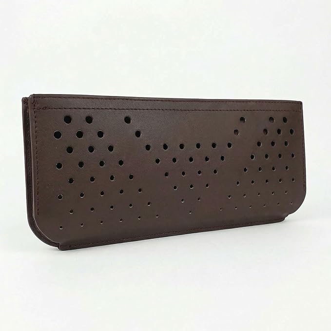 Car Seat Side Pocket Organizer, PU Leather Water-Resistant Car Console Storage Bag, Multifunctional Auto Interior Door Tray Pouch Organizer Accessories for Phone Keys Sunglasses (Brown) by Unknown