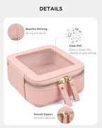 Travel Clear Makeup Bag Set, TSA Approved Cosmetic Bag Case with Zipper Portable Makeup Pouch Toiletry Bag Traveling Cosmetic Organizer Storage Bag Car Organizer Car Essentials - Image 3
