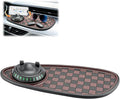 Multifunctional Car Anti-Slip Mat, 360° Rotatable Car Anti Slip Mat Phone Holder, Universal Dashboard Pad with Temporary Parking Number, Dashboard Accessories for Sunglass Chapstick (Black Brown) by Unknown