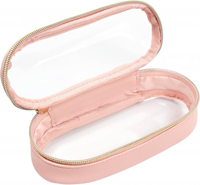 Clear Makeup Bag Small, TSA Approved Portable Toiletry Bag with Zipper Cosmetic Travel Bag Makeup Organizer Case Mini Makeup Pouch for Purse Car Organizer Bag for Women Men by FFpaw