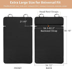 F-color SUV Cargo Liner for Dogs - Waterproof Dog Car Cover for SUV | Trunk Cover with Bumper Flap Protector, Low-Profile Padded Cargo Cover Prevents Scratches Pet Hair Mud Dirt for Mid-Size SUV - Image 2