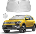 Windshield Sun Shade Car Sunshade Accessories for 2018 2019-2026 VW Tiguan | HOHUIGO Preferred Premium Front Window Shade Car Sun Visor UV Protector Fit Volkswagen Tiguan SUV Heat shield Cover by HOHUIGO