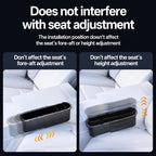 2-Pack Expandable Car Seat Gap Organizer, Adjustable 185-265mm | Driver & passenger side pockets, sliding gap storage box, fits phone keys wallet, seat gap filler set, stop drops - Image 5