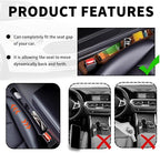 Stacool 2PCS New Car Seat Gap Filler with 2 Storage Areas,Stylish Car Seat Gap Storage for Stabilizing Phone,Keys Wallet,Universal Car Seat Gap Filler Organizer (Carbon Brown) - Image 5
