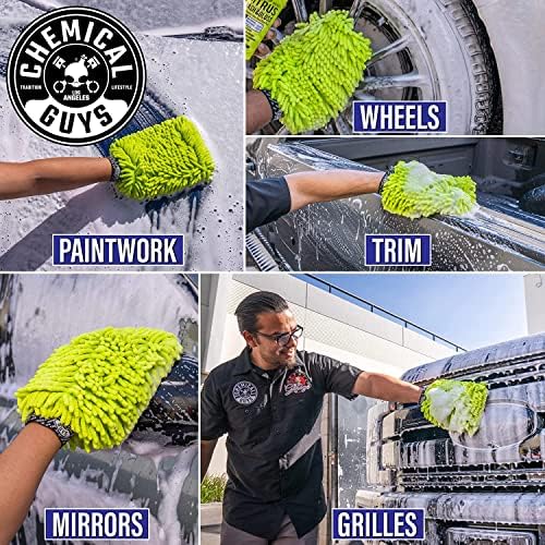 Chemical Guys CWS_101M Car Wash Starter Bundle - Maxi-Suds II Foaming Car Wash Soap, 128 oz (1 Gallon), Cherry Scent + Green Chenille Wash Mitt (2 Items) Works on Cars, Trucks, SUVs, RVs & More - Image 7