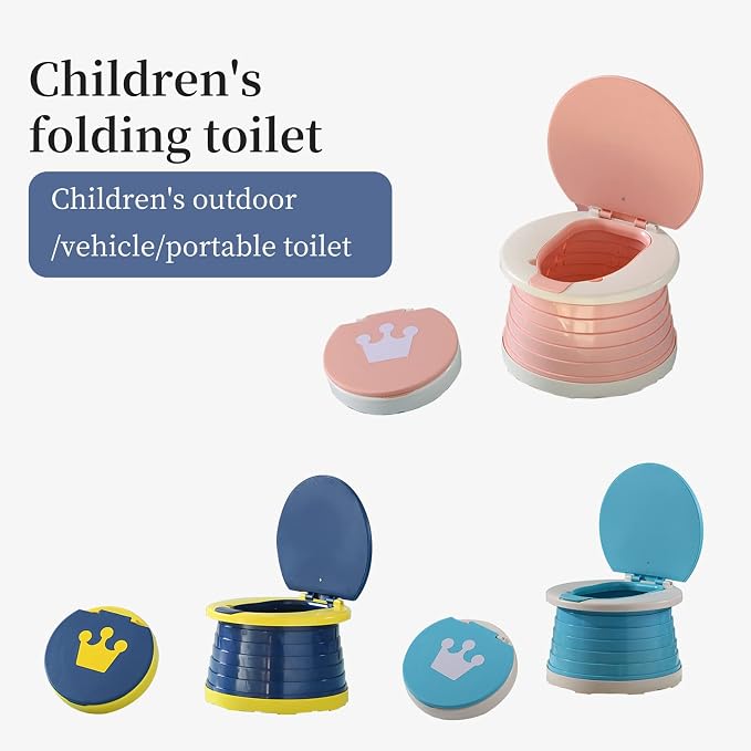 SunnySmile,Travel Potty,Car Potty for Toddler,Portable Toilet for Kids | Portable Toilet for Kids with 45 Liners,for Toddler Travel, Camping, Foldable, Indoor/Outdoor Use - Image 6