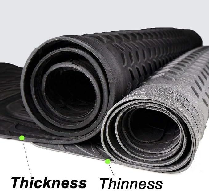 PIC AUTO Heavy Duty Cargo Liner, Trimmable All-Weather Rubber Trunk Mat for Cars, SUVs, Vans & Trucks, Anti-Slip Backing, Durable Protection, Large, Black - Image 3