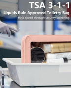 2 Pcs Clear Makup Bag Set, Clear Cosmetic Bags with Zipper Waterproof Small Travel Cosmetic Case Cute Make Up Pouch Mini Car Essentials for Women Travel Car Organizer - Image 4