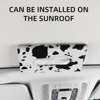 Cow Print Car Accessory for Women, Premium Tissues Holder, Car Napkins Box | Effortless Paper Refill, Chic Interior Decor, Cute Car Essentials for Women, Napkin Dispenser Fits SUV, Car & Truck - Image 5