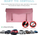 Ohleats Car Tissue Holder, Leather Sun Visor Napkin Holder, Auto Backseat Tissue Mask Case Dispenser for Most Vehicles, Universal Interior Car Accessories Hanging Tissues (Pink) - Image 6