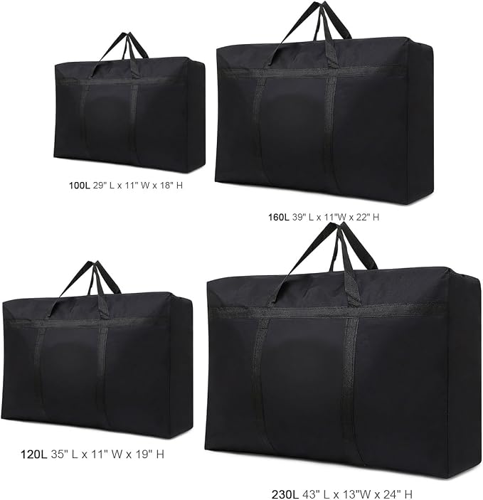 Heavy Duty Storage Bag with Handles for Moving & Storage (60Gal - 1 Pack) | Extra-Large Capacity for Bedding, Clothing, Blankets, Pillows & Bulky Household Items - Image 6