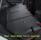 Custom Fit RAV4 (for Hybrid) Seat Covers Full Set for Toyota RAV4 Hybrid 2019 2020 2021 2022 2023 2024 2025 with Waterproof Faux Leather (Black with Red Trim, LU01-Hybrid) - Image 4