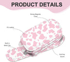 2 Pack Sunglass Holder for Car Visor, Universal Magnetic Car Sunglass Holder for Different Size Eyeglasses, Car Visor Accessories (Cow-Pink) - Image 2