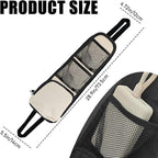 Car Seat Side Organizer, Car Organizers and Storage, Auto Front Seat Storage Hanging Bag, Auto Accessories Multifunctional Vehicle Mesh Pocket Holder for SUV Truck Sedan (Lvory White, 1PCS) - Image 2