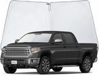 CLIM ART Windshield Sun Shade for Toyota Tundra 2007-2021, Custom-Fit Foldable Car Sunshade, Vehicle Sun Protector, Front Auto Windshield Cover, Car Accessories - WS5029 by CLIMART