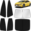 KUST Car Window Shades for Toyota Prius 2023 2024 2025 2026 Windshield Sun Shade Side Window Cover UV Block Privacy Protection Accessories for Camping Blackout Rear Back Full Set 6PCS by KUST