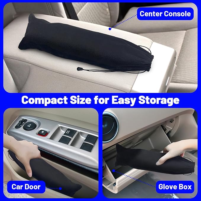 Windshield Sun Shade for Honda Accord 2003-2012, Foldable Umbrella Sunshade | Custom Fit Car Sun Visor with 360° Rotating Shaft, UV Protection Heat Shield Sun Blocker Heat Reflector and Easy Storage - Image 7