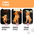 Orange XL Dog Car Hammock Back Seat Cover, Waterproof Backseat Cover Protector for Truck Bench Rear of Sedans or SUVs, Essential Pet Supplies Vacuum or Wipe Clean, Machine Washable - Image 7