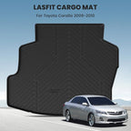 LASFIT Cargo Mat for Toyota Corolla 2009-2010, Black | 3D Custom Fit TPE All Weather Trunk Mat, Full Coverage Secure-Fit Cargo Liner, Easy to Wash - Image 2