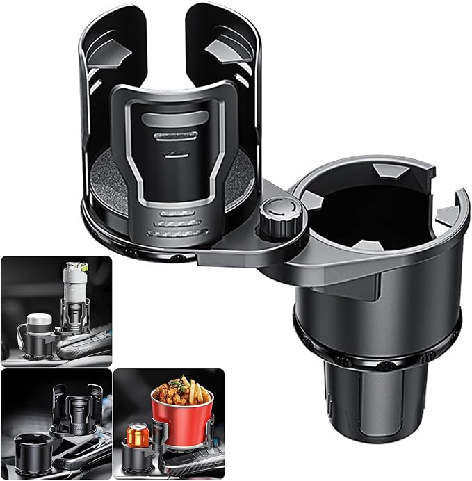 Cup Holder Expander for car 2 in 1 Multifunctional Car Cup Holder Extender Adapter with Adjustable Base Compatible with Hydro Flask,Yeti, Nalgene,32/40 oz Large Bottles Drinks Mugs,Bigcup-Small by NATGIC