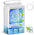 Portable Air Conditioners, 3 Speeds 2 Mist Modes Portable AC Unit with 900ml Water Tank,7-Color Lights Evaporative Cooler Blow Cold Air, Mini Car Cooling Fan for Bedroom RV Desk Office Indoor by Unknown