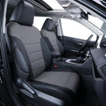 Faux Leather Seat Covers for 2022-2026 Toyota Corolla Cross,Non-Hybrid | Full Set Suv Seat Cushion for Corolla Cross L/XLE/LE,Luxury Waterproof Car Seat Protector,Factory Look,Black/Gray by Coverdream