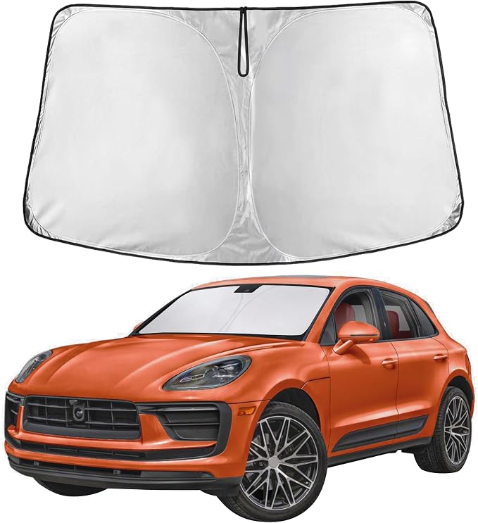 EcoNour Windshield Sunshade Compatible for Porsche Macan 2014-2025 2026 | Sun Visor for Front Windshield & Window Sun Shade Cover, UV Heat Blocker & Protector, Car Accessories by EcoNour