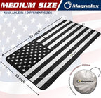 American Flag Windshield Sun Shade, High-Resolution Car Sun Shield with Mirror Cut-Out for Automotive Interior Sun and Heat Protection, Folding Sunshade with Storage Bag - Medium, Black & White - Image 2