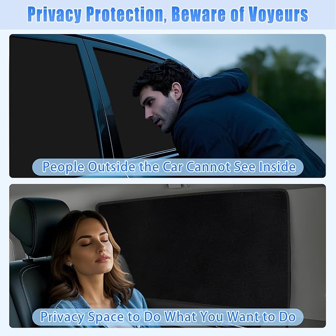 ZATOOTO Magnetic Car Window Shades 4PCS, Car Window Covers Ultimate Privacy | Side Window Sun Shade, UV Protection, Heat Insulation, Perfect for Camping, Travel, Baby Safety, and Daily Use - Image 3