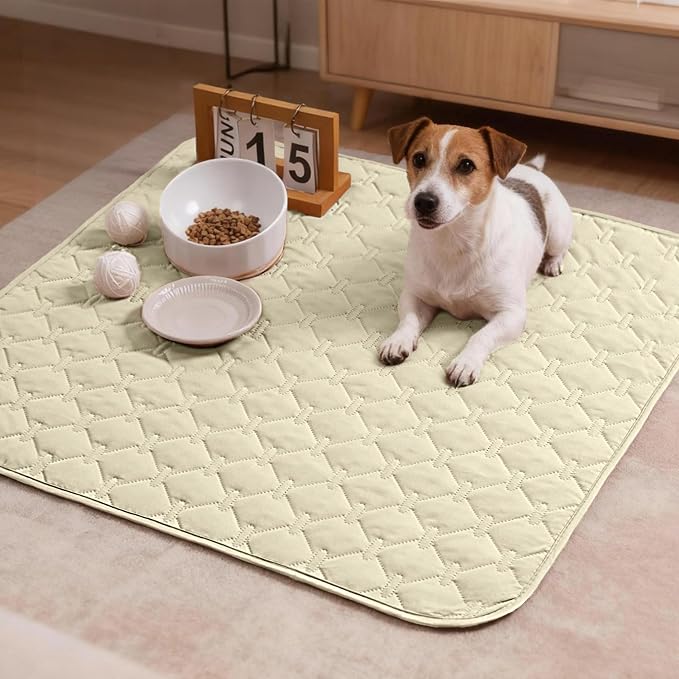 gogobunny 100% Double-Sided Waterproof Dog Bed Cover Pet Blanket Sofa Couch Furniture Protector for Puppy Large Dog Cat, Reversible (30x30 Inch (Pack of 1), Dark Cream/Light Cream) - Image 5
