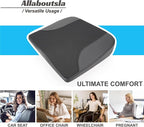 Allaboutsla Car Seat Cushion, Car Seat Cushions for Long Driving | Comfortable Memory Foam Driver Seat Cushion, Automotive Seat Cushions, Butt Pillow for Car,Truck, Office Chair, Black - Image 9