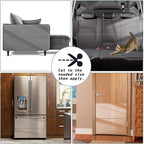 Anti Cat Scratch Furniture Protector (17.3" x 118") Single Sided | Thicken Vinyl Transparent Cat Anti Scratch Tape Flexible Couch Protector from Cat Claw Sticky Paws for Sofa, Door, Wall, Bed - Image 7