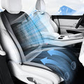 Cooling Car Seat Cover, Ventilated Seat Cushion Cooling Car Seat Pad for Summer Driving with 8 Powerful Turbo Fans Universal Fit for Car SUV Truck Van-Grey by FLORICH
