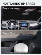 Proadsy Custom Fit Car Windshield Sun Shade for 2018-2025 Volkswagen Atlas | 240T Heat Shield, Drops Temp 54°F, Blocks 99% UV, Prevents Dashboard Cracking, Summer Parking & Beach Trips, Easy Twist-Fold - Image 8