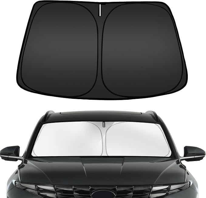 ARISMOTOR Windshield Sun Shade for Hyundai Tucson 2022-2025 2026 | Custom Fit, Foldable Front Window Sunshade Sun Visor Protector, Block UV Rays, Keep Car Cooler by ARISMOTOR
