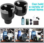 Water Cups Holder Expanders 2 in 1 Cup Holders Drinks Storage Expander Case for Cars Trucks Autos Universal Car Cup Holder for,Insert with Expandable Base, Fits Yeti, Hydroflask, Large Water Bottles - Image 2