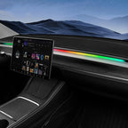 LED Car Ambient Lighting Strip for Tesla High Brightness with APP Control Multiple Colors and Car LED Strip Lighting Neon Lights for Model 3/Y (Dashboard) by RYE