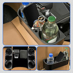 2PCS Seat Wedge Cup Holder for Car, Seat Gap Filler Cup Organizer Storage Box with Coaster(Black) - Image 7