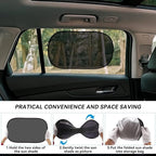 Car Window Shade for Baby -Glare Shield and UV Rays Protection for Your Child, Car Shades for Side Windows 4-Pack-19 X 12" Window Shade (Black 4 pcs) - Image 6