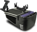 AutoExec AE-GMCD-PM-PS-TAB-GT GripMaster Car Desk for Your Vehicle Workstation and Mobile Office, Grey with Phone Mount, Printer Stand and Tablet Mount | Phone Mount, Printer Stand, Tablet Mount, Vehicle Workstation, Mobile Office by AutoExec